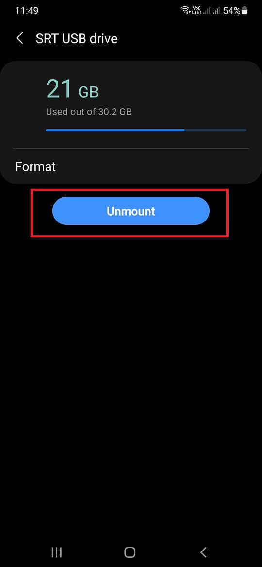 one ui usb unmount9