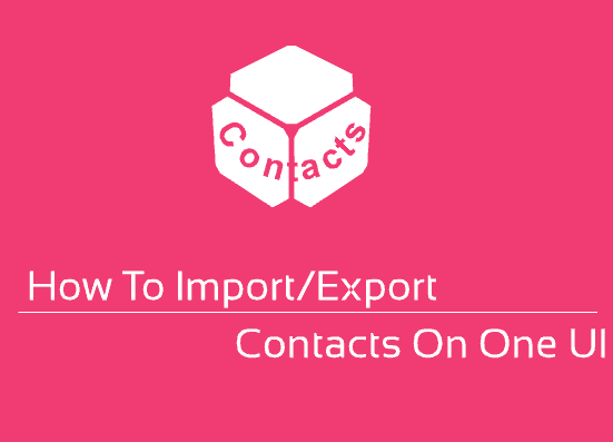 contacts one ui
