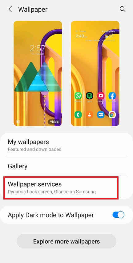 How To Enable/Disable Wallpaper Services On Galaxy Smartphone? -  
