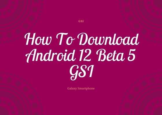 andorid12 gsi beta5