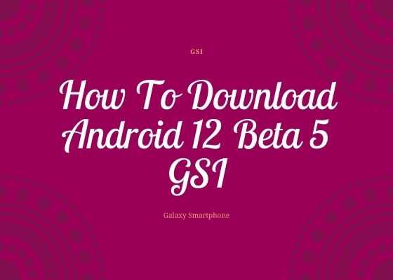 andorid12 gsi beta5